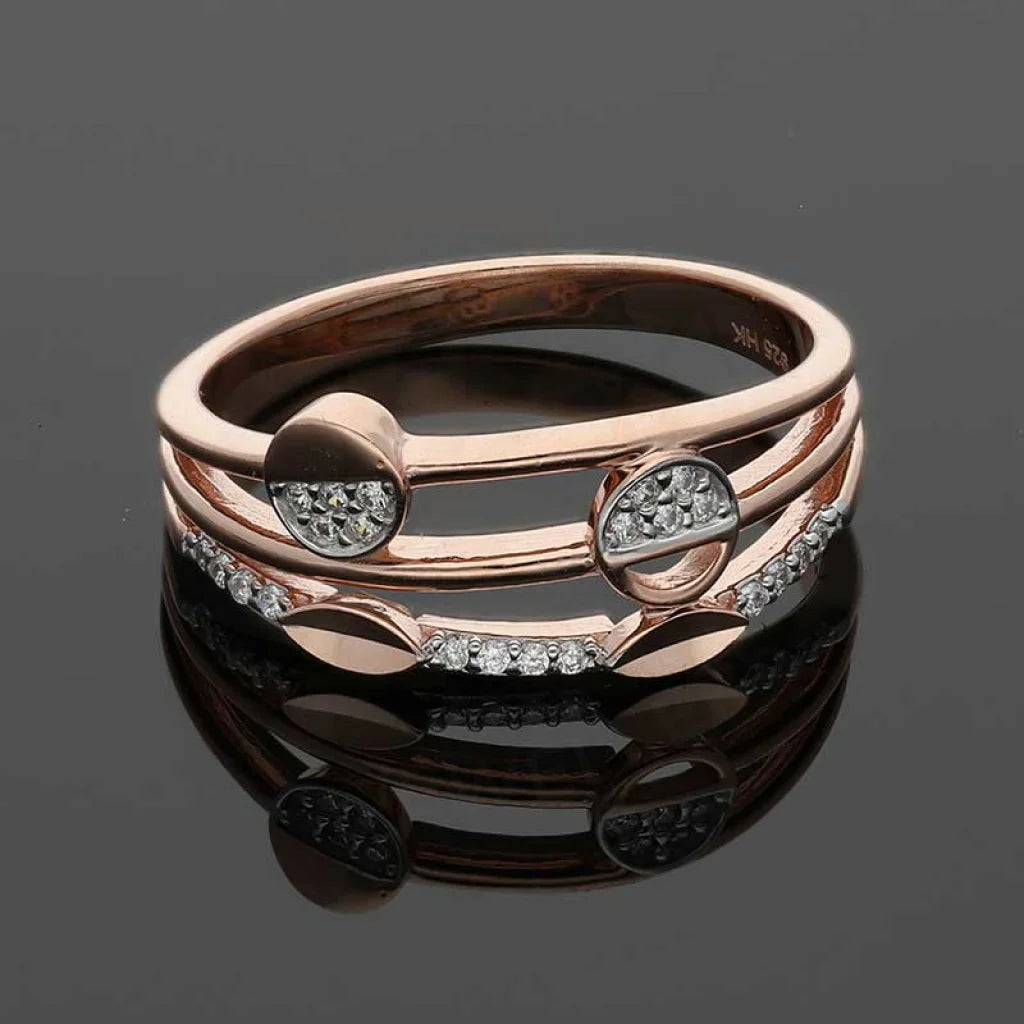 Sterling Silver 925 Rose Gold Plated Ring - Fkjrnsl3539 Rings