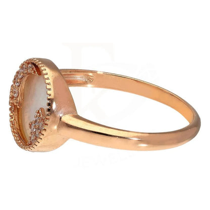 Italian Silver 925 Rose Gold Plated Round Shaped Ring - Fkjrnsl2942 Rings