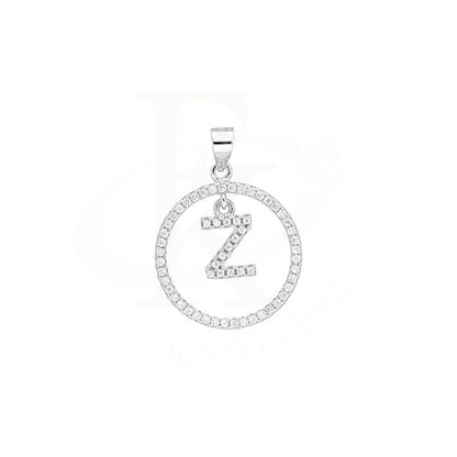 Italian Silver 925 Round Shaped Alphabet Pendant - Fkjpndsl1999 Letter Z / 2.17 Grams Pendants