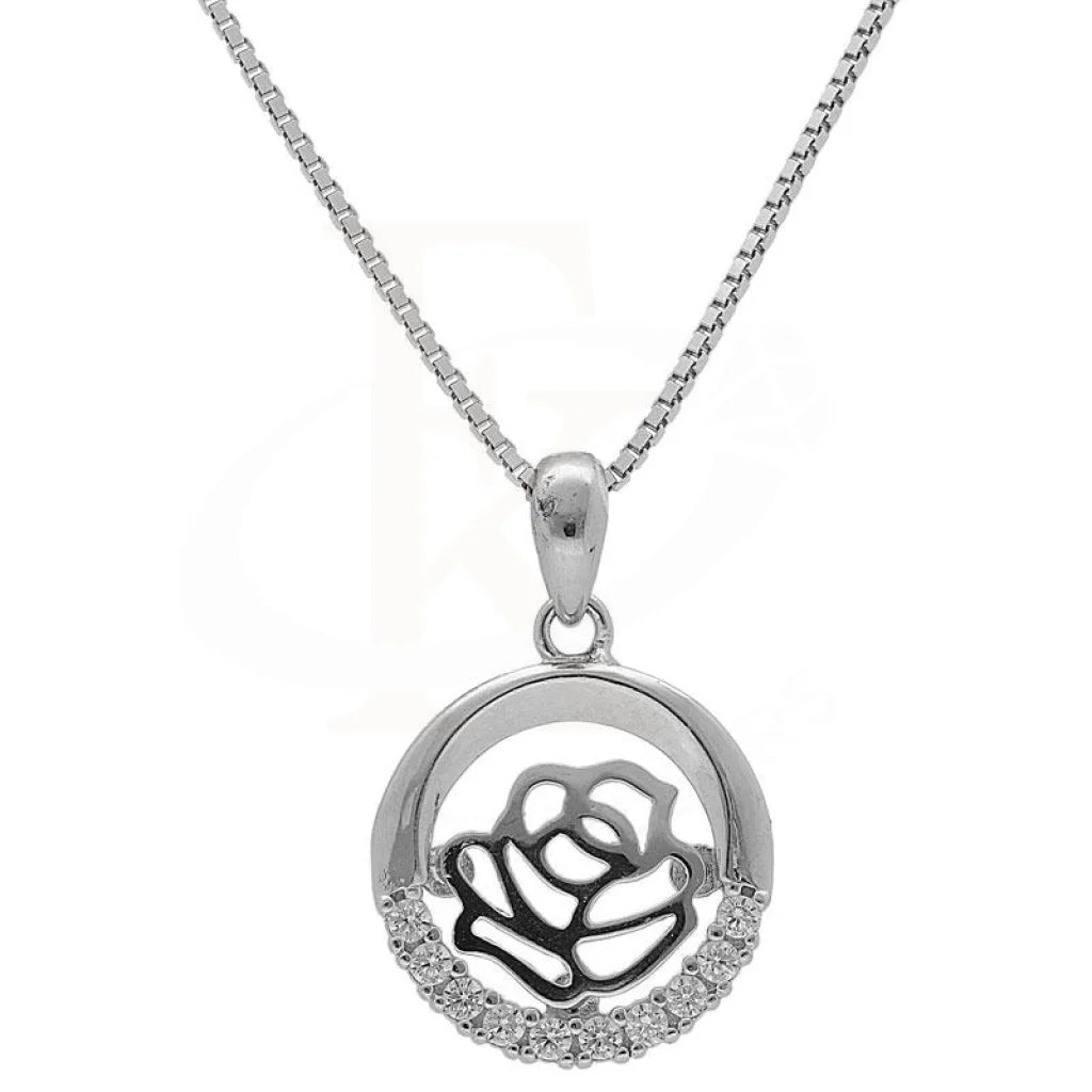 Italian Silver 925 Round Shaped Necklace - Fkjnkl1983 Necklaces