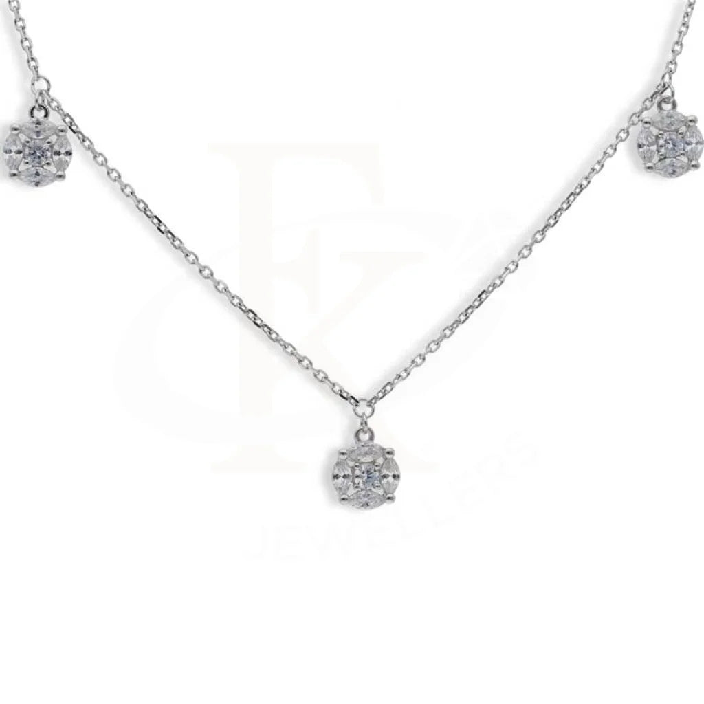 Sterling Silver 925 Round Shaped Necklace - Fkjnklsl2937 Necklaces