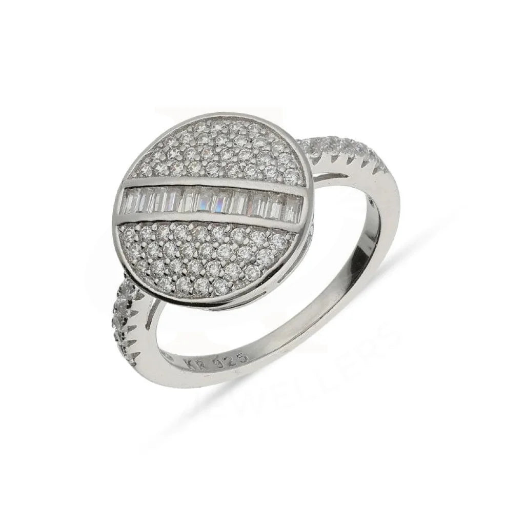 Sterling Silver 925 Round Shaped Ring - Fkjrnsl3689 Rings