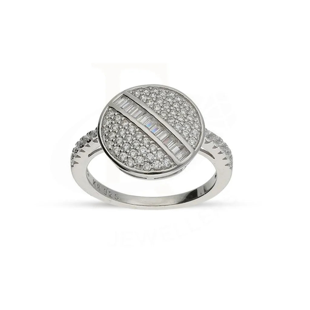 Sterling Silver 925 Round Shaped Ring - Fkjrnsl3689 Rings