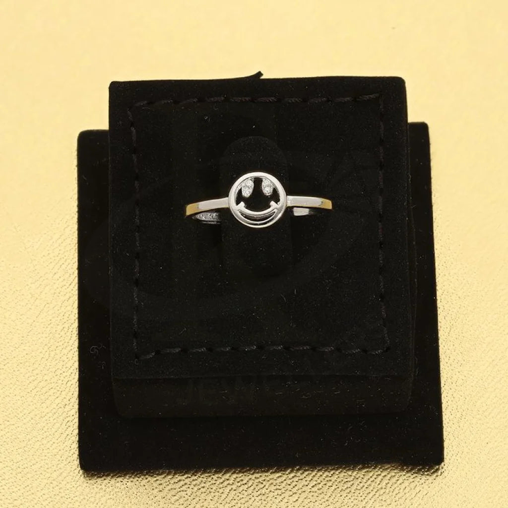 خاتم إيموجي مبتسم من الفضة الإيطالية عيار 925 - Fkjrnsl2966