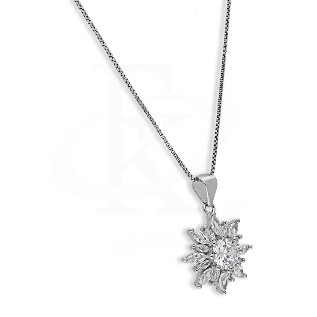 طقم قلادات سوليتير من الفضة الإيطالية عيار 925 (قلادة وأقراط وخاتم) - Fkjnklstsl2278