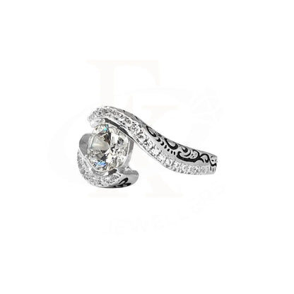 Italian Silver 925 Solitaire Ring - Fkjrn1776 Rings