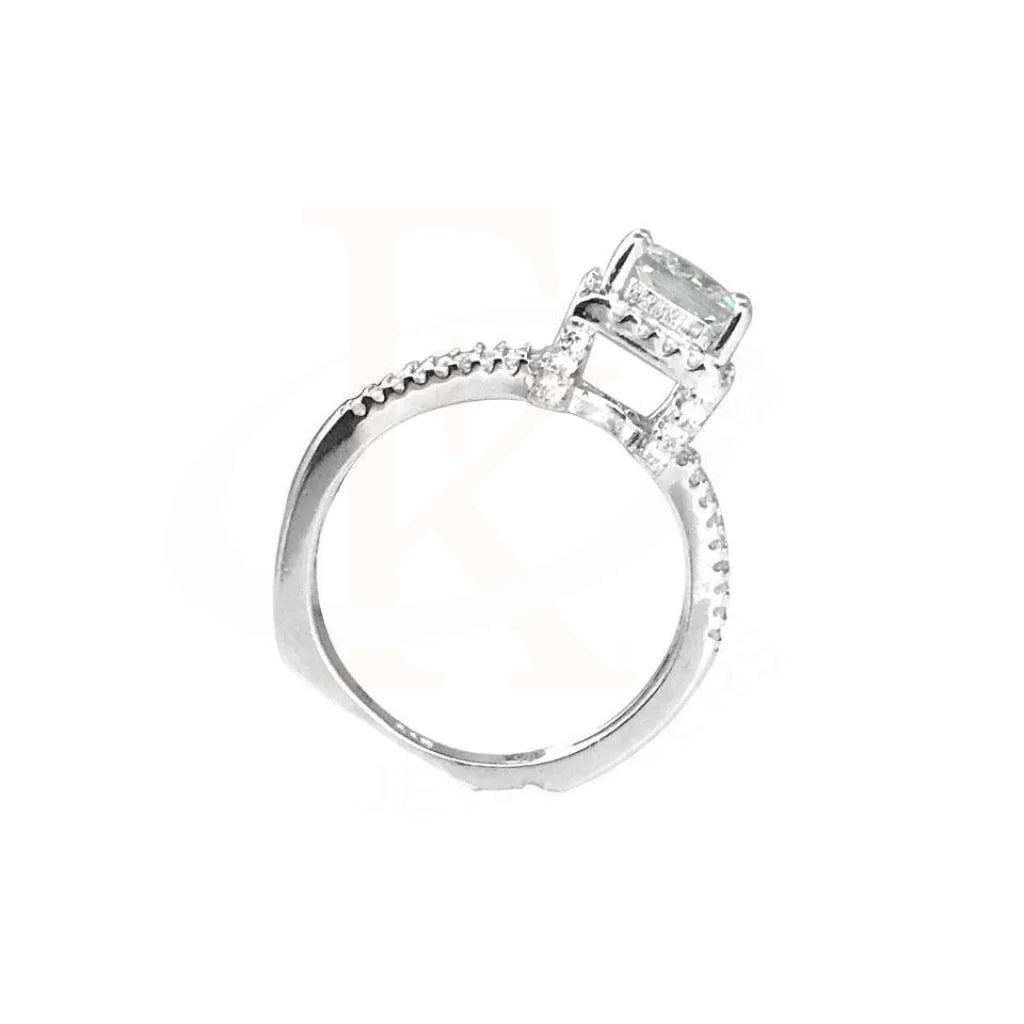 Italian Silver 925 Solitaire Ring - Fkjrn1780 Rings