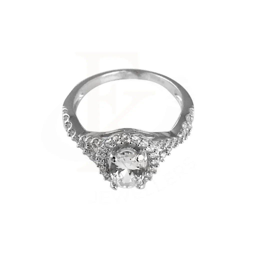 Italian Silver 925 Solitaire Ring - Fkjrn1788 Rings