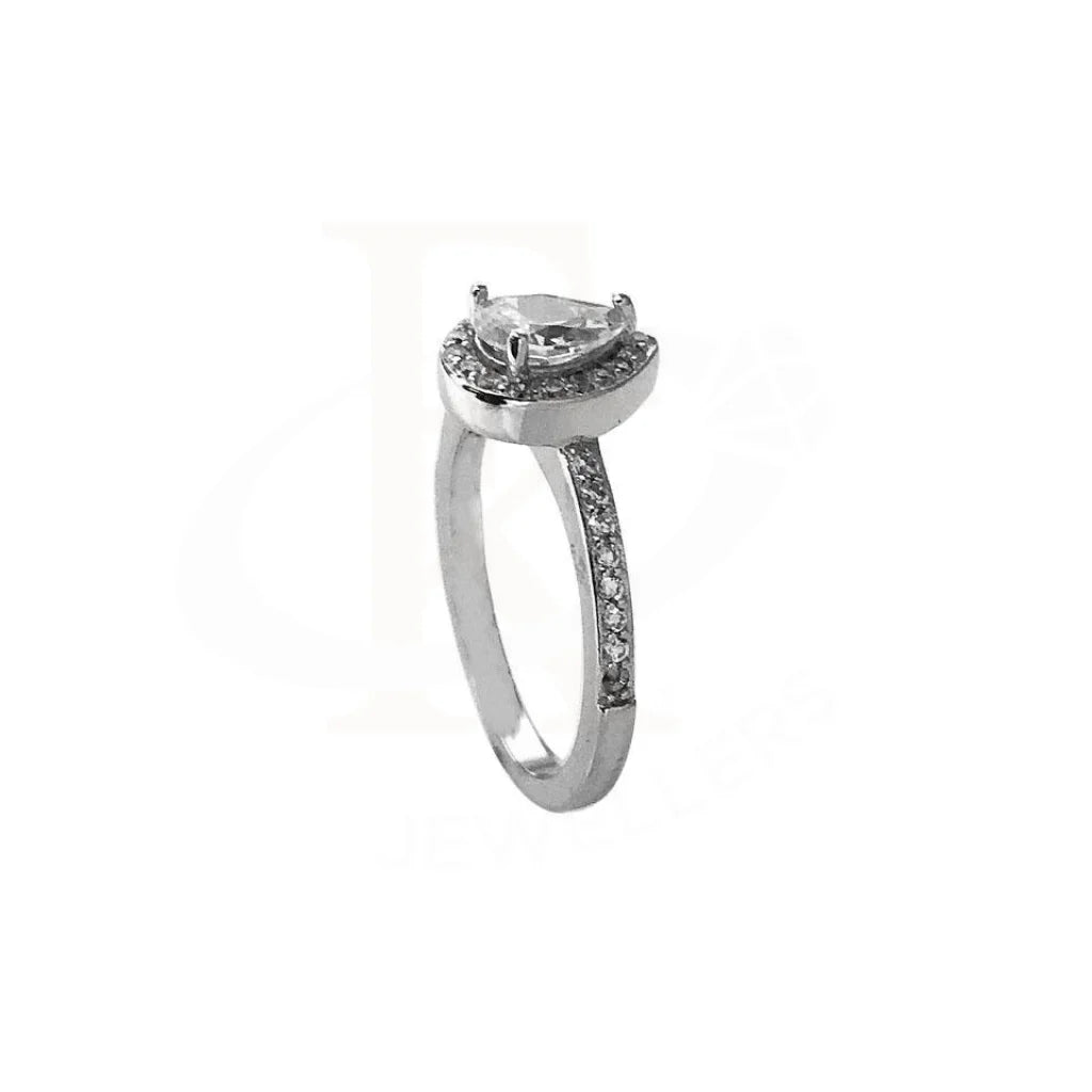 Italian Silver 925 Solitaire Ring - Fkjrn1790 Rings