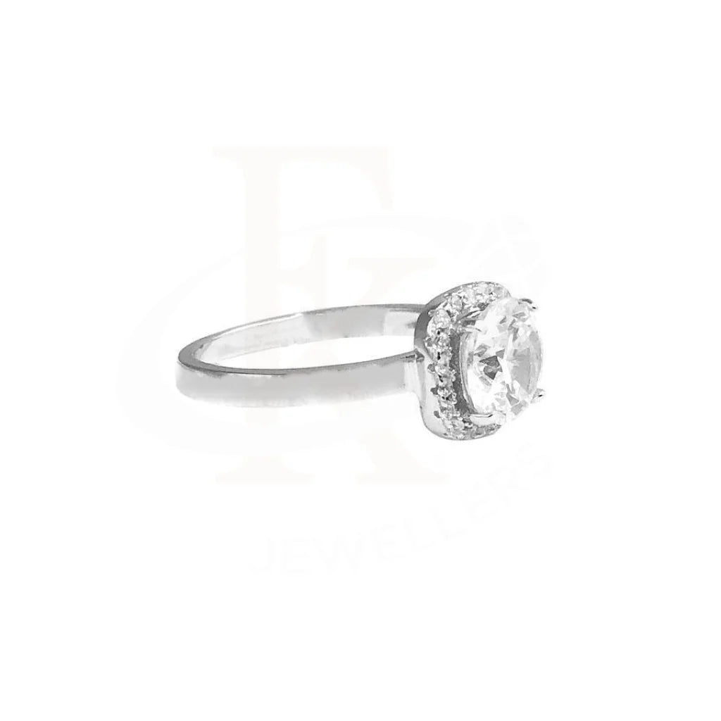 Italian Silver 925 Solitaire Ring - Fkjrn1791 Rings