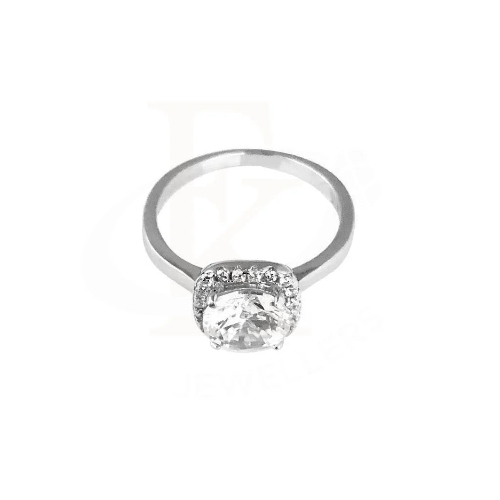 Italian Silver 925 Solitaire Ring - Fkjrn1791 Rings