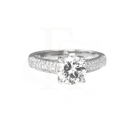 Italian Silver 925 Solitaire Ring - Fkjrn1792 Rings