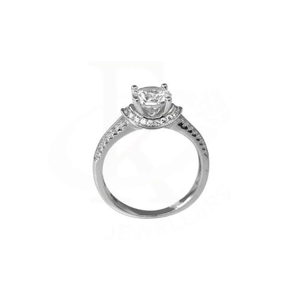 Italian Silver 925 Solitaire Ring - Fkjrn1793 Rings