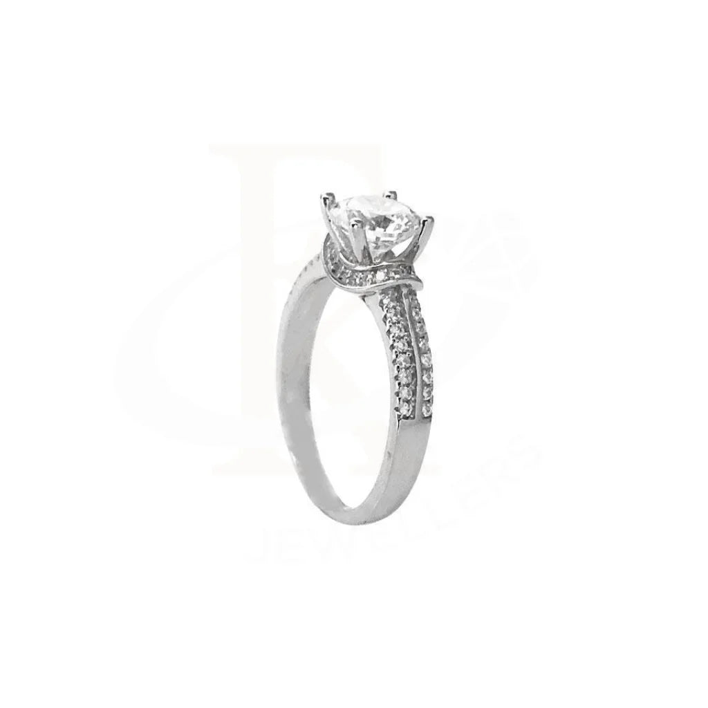 Italian Silver 925 Solitaire Ring - Fkjrn1793 Rings