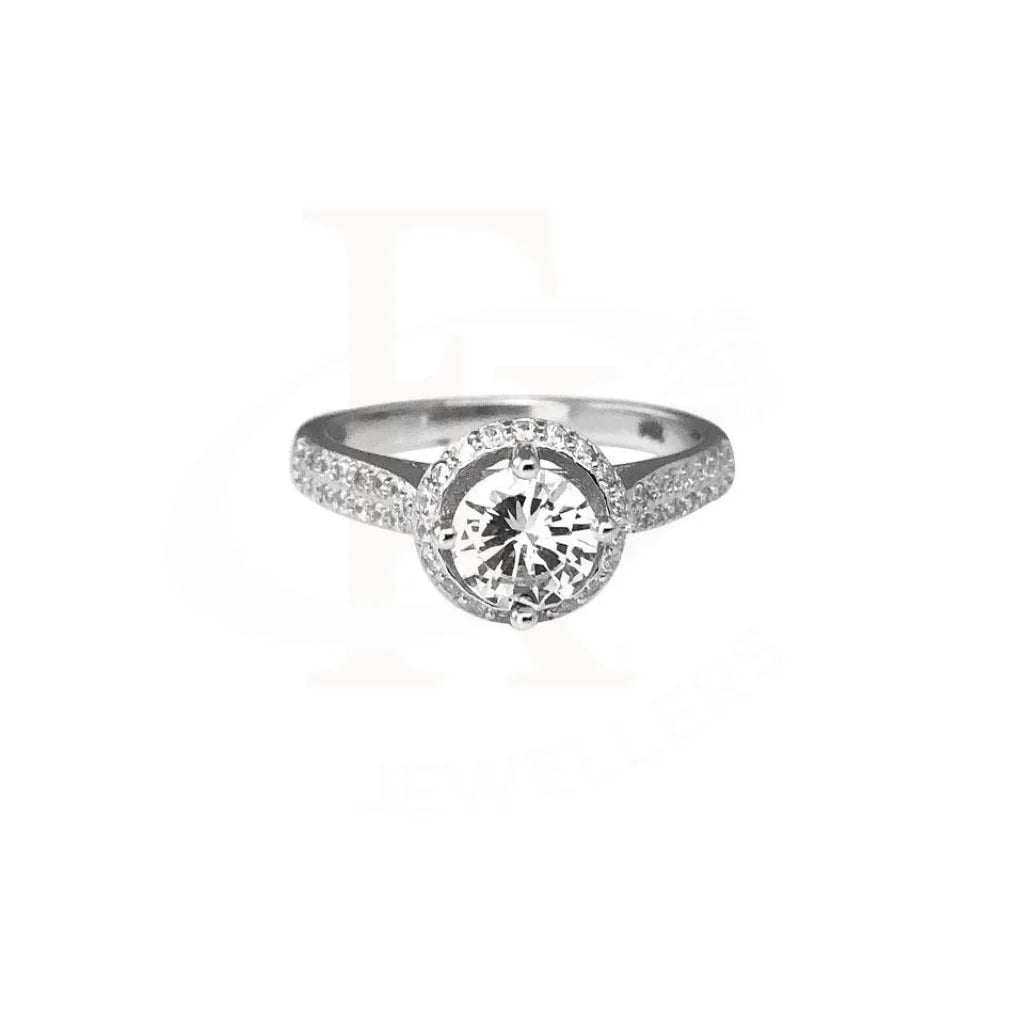Italian Silver 925 Solitaire Ring - Fkjrn1794 Rings