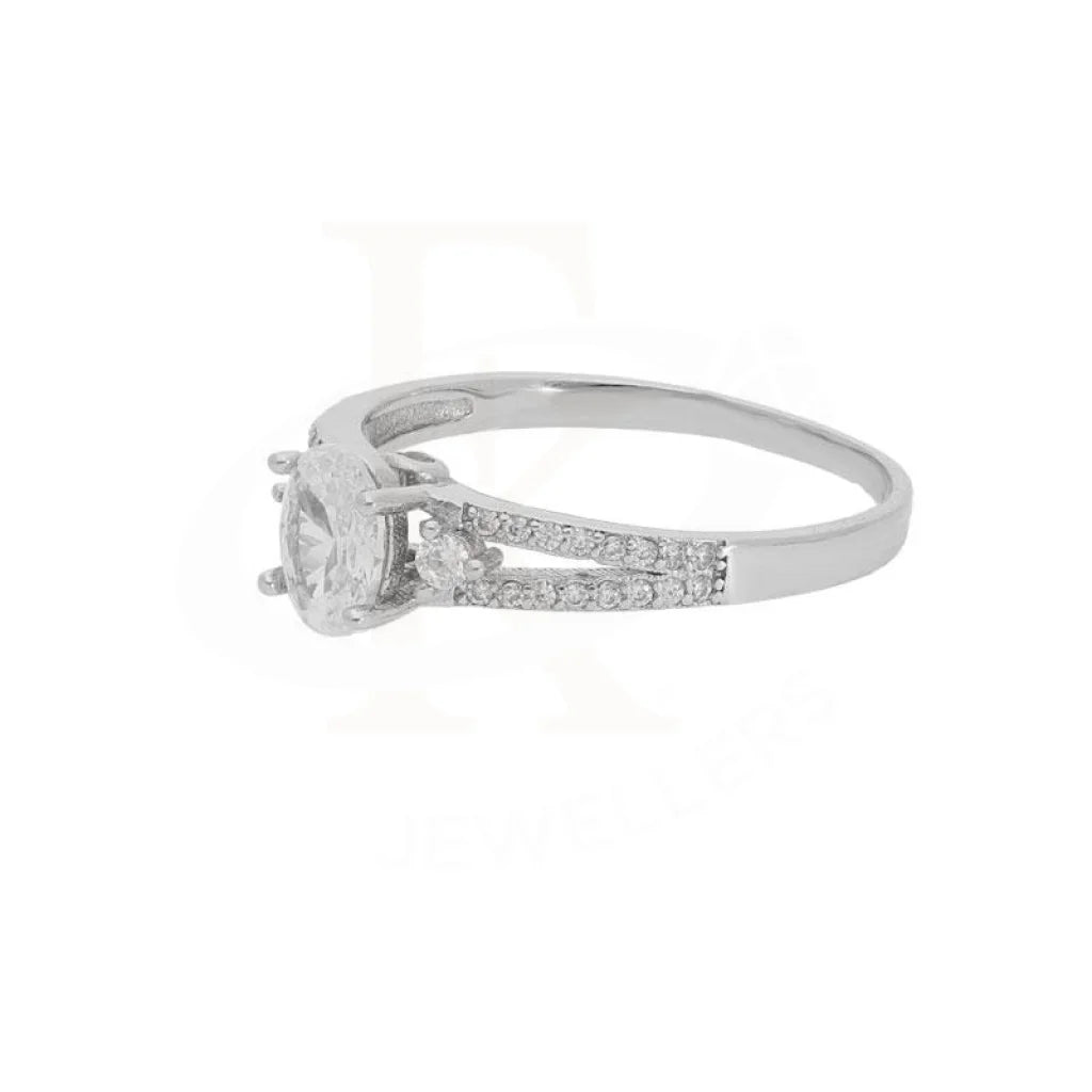 Italian Silver 925 Solitaire Ring - Fkjrn1795 Rings