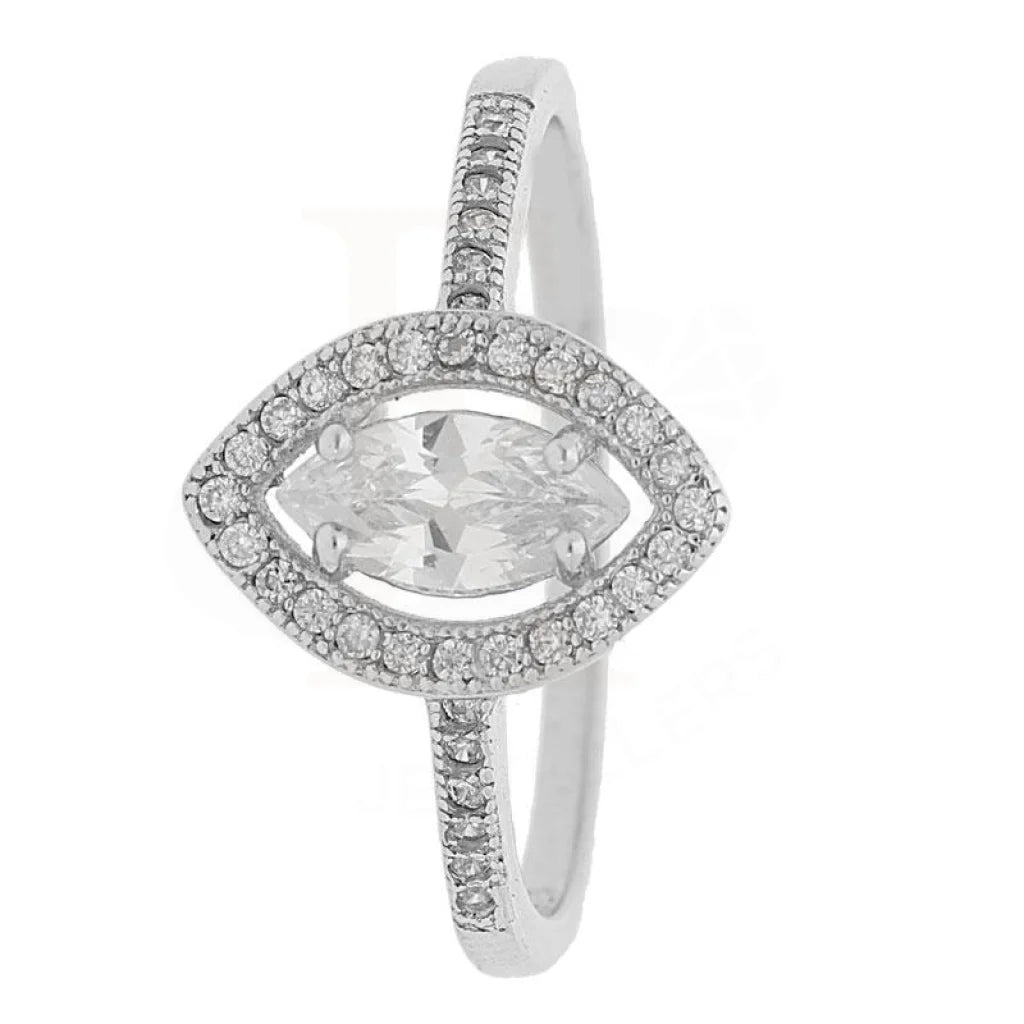 Italian Silver 925 Solitaire Ring - Fkjrn1796 Rings