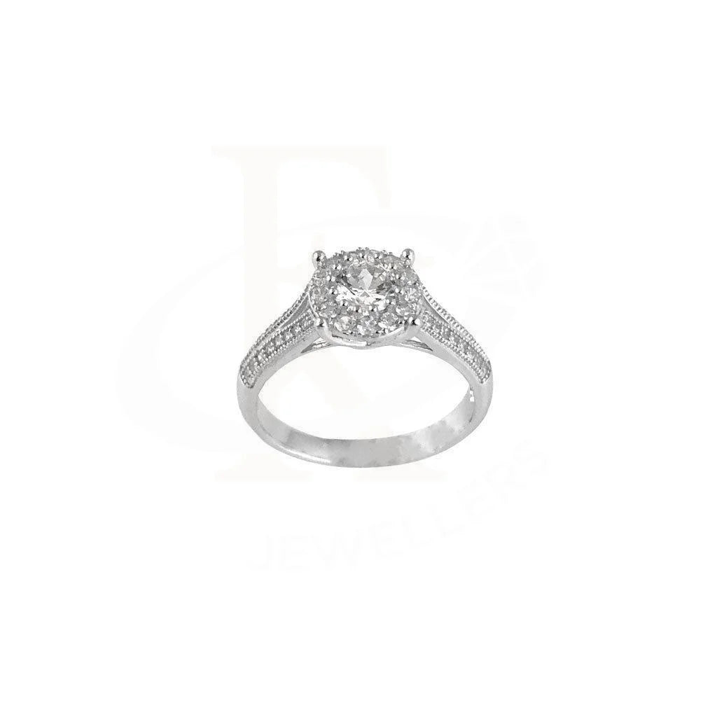 Italian Silver 925 Solitaire Ring - Fkjrn1855 Rings