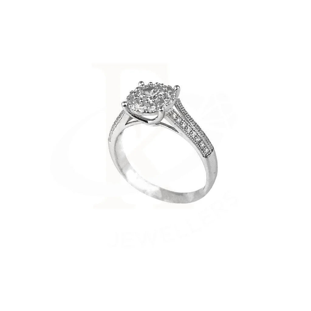 Italian Silver 925 Solitaire Ring - Fkjrn1855 Rings