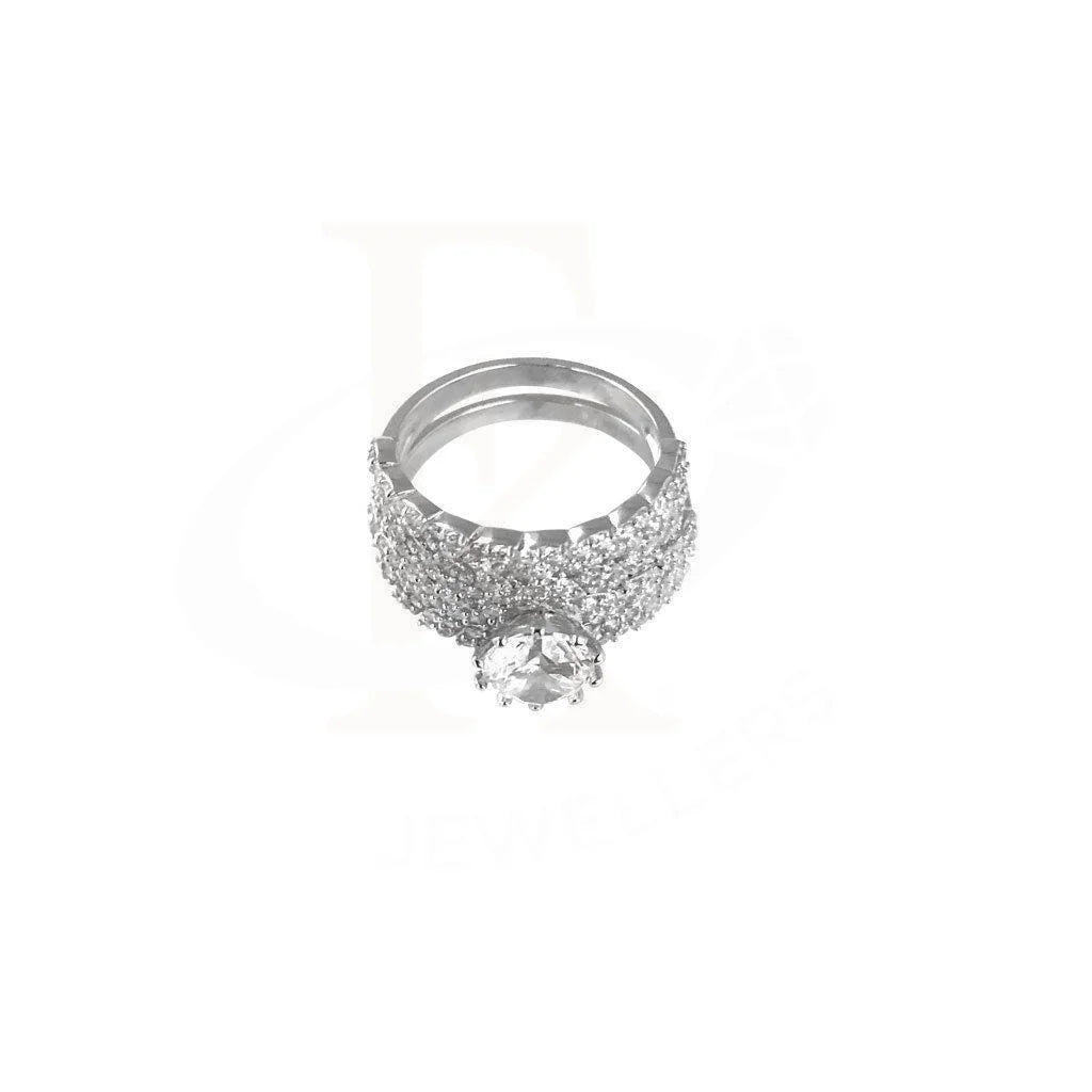 Italian Silver 925 Solitaire Ring - Fkjrn1856 Rings