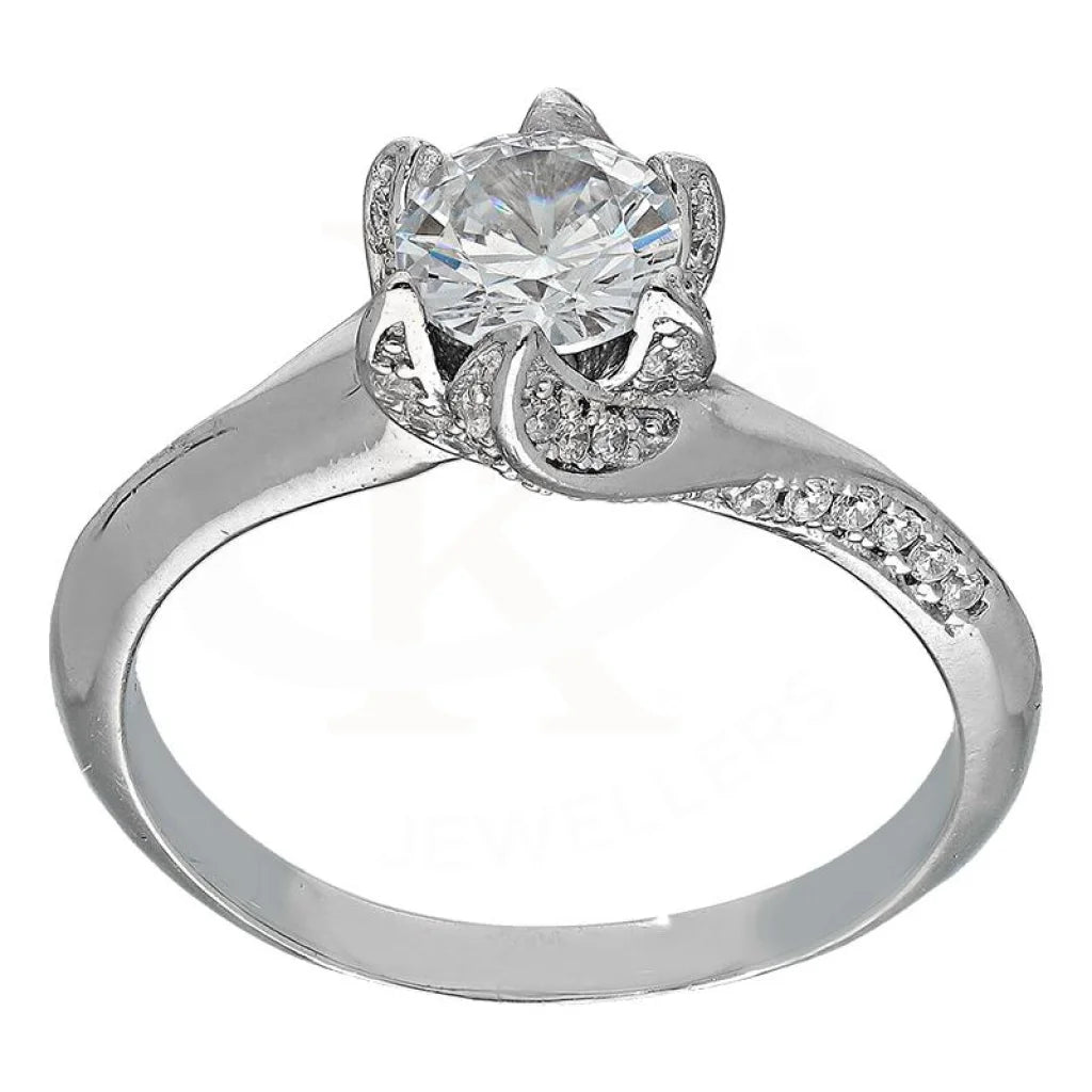 Italian Silver 925 Solitaire Ring - Fkjrnsl2937 Rings