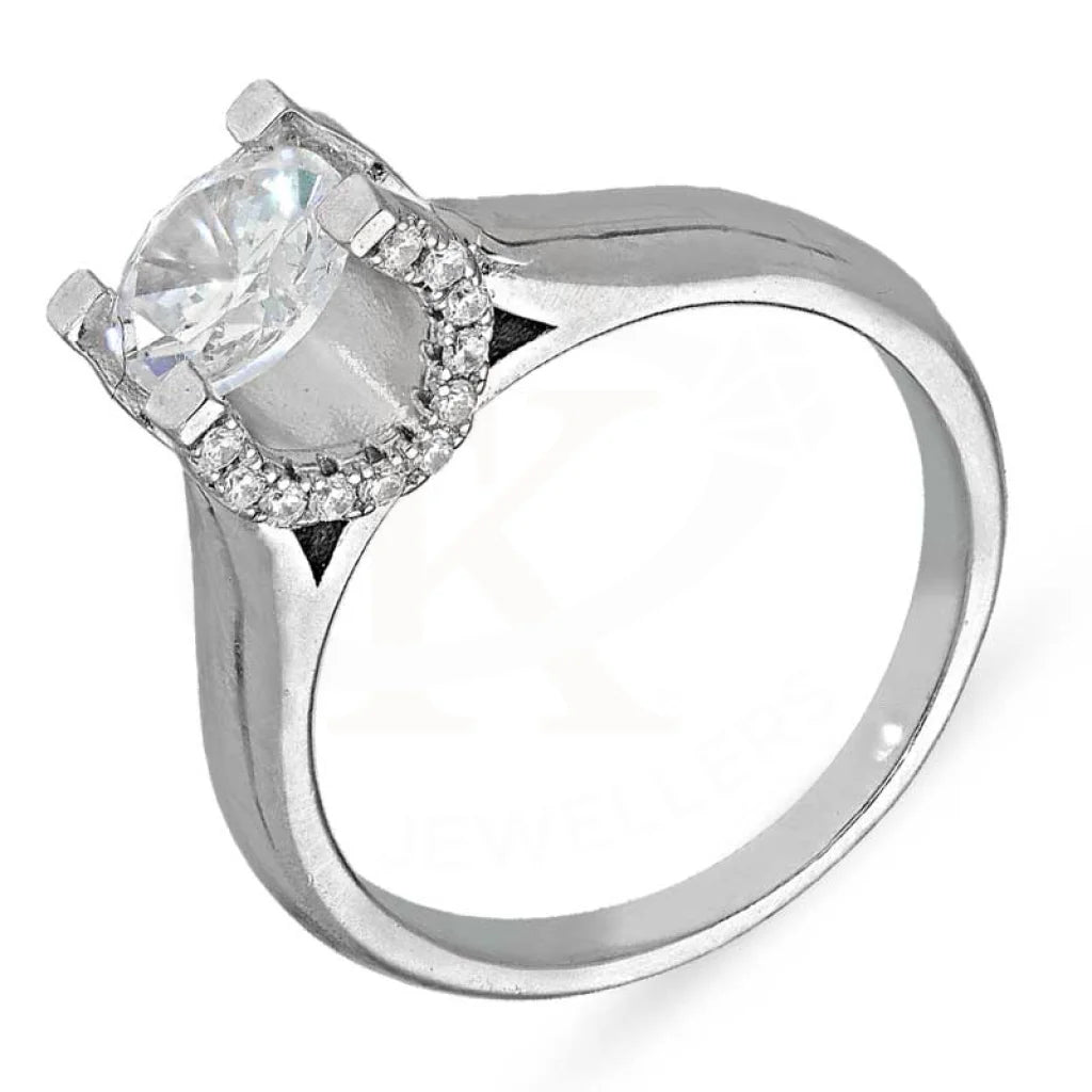 Italian Silver 925 Solitaire Ring - Fkjrnsl2950 Rings