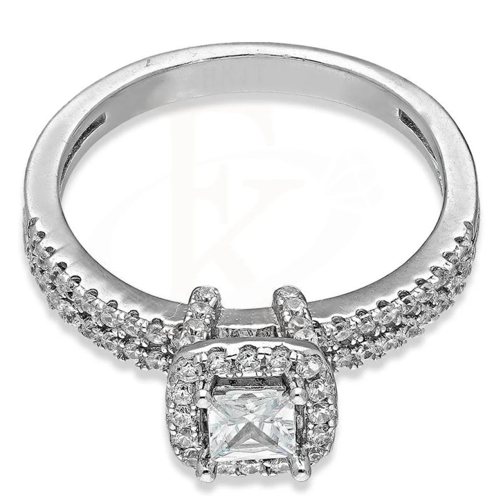 Italian Silver 925 Solitaire Ring - Fkjrnsl3001 Rings