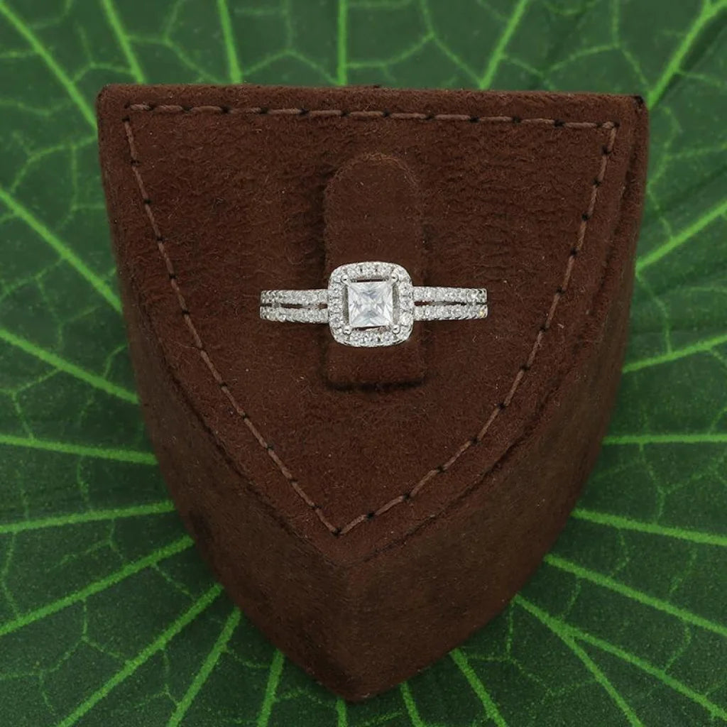 خاتم سوليتير من الفضة الإيطالية عيار 925 - Fkjrnsl3001