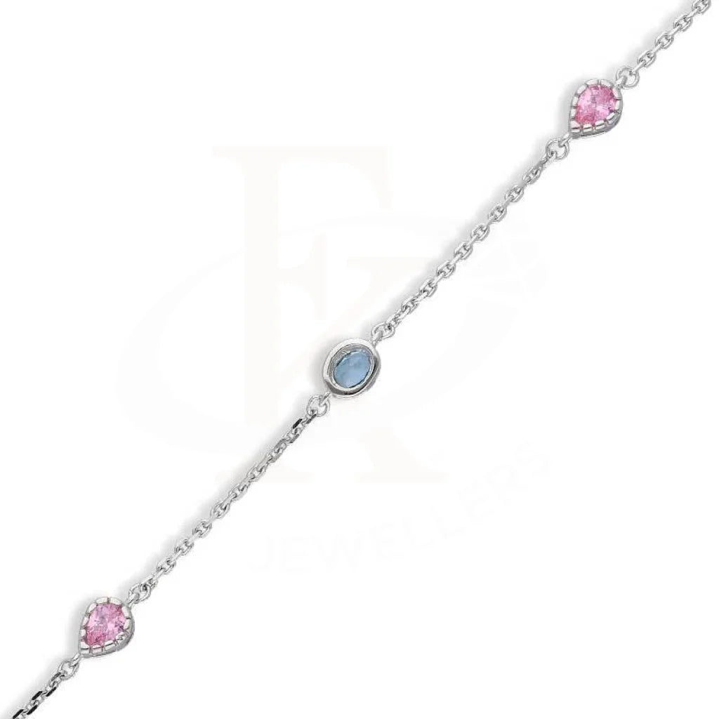 Sterling Silver 925 Solitaires Anklet - Fkjanklsl2025 Anklets