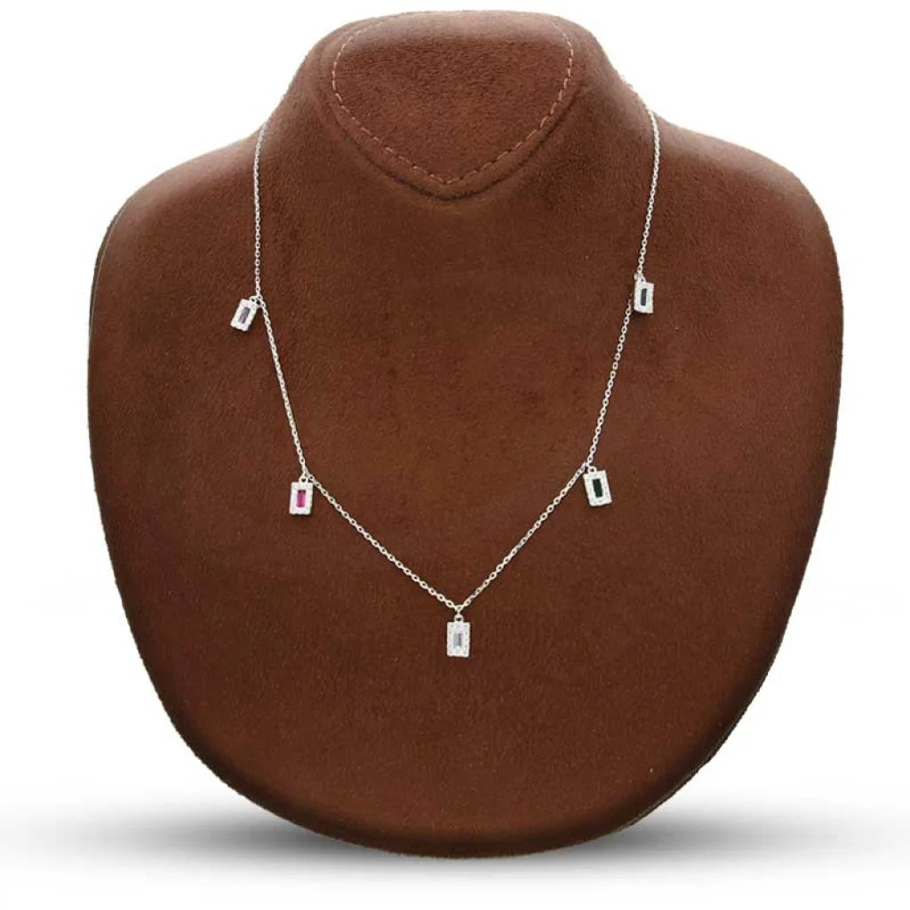 Sterling Silver 925 Solitaires Necklace - Fkjnklsl2880 Necklaces