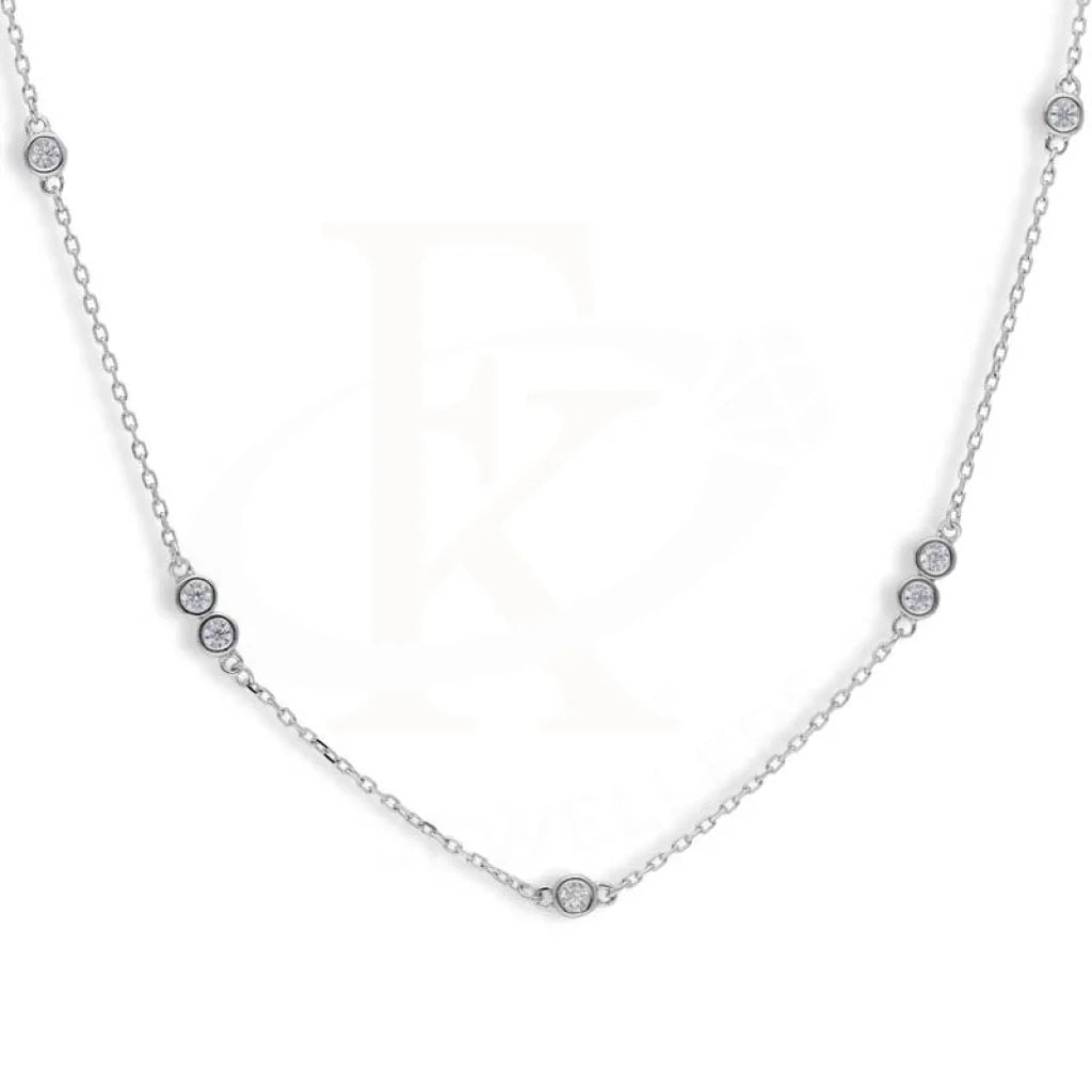 Sterling Silver 925 Solitaires Necklace - Fkjnklsl2922 Necklaces