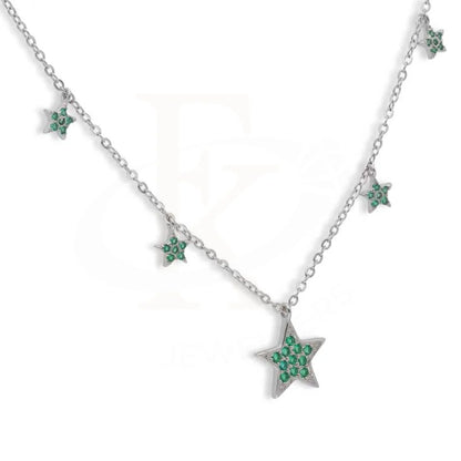 Sterling Silver 925 Stars Shaped Necklace - Fkjnklsl2972 Necklaces