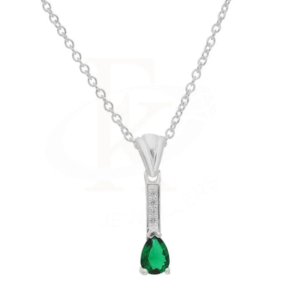 Italian Silver 925 Teardrop Solitaire Pendant Set (Necklace Earrings And Ring) - Fkjnklst2063 Sets