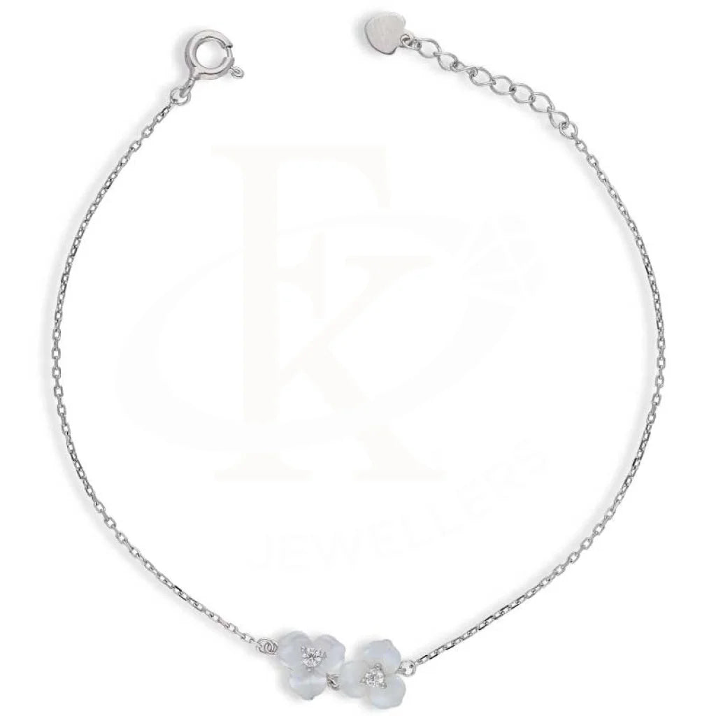 Sterling Silver 925 Twin Flower Bracelet - Fkjbrlsl2830 Bracelets