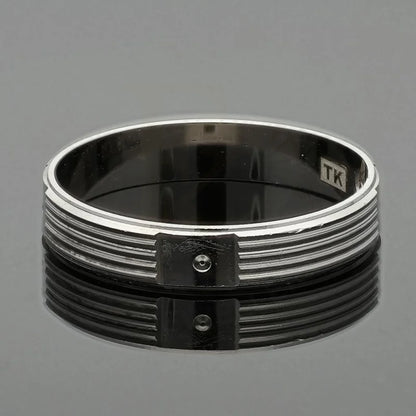Italian Silver 925 Wedding Band Ring - Fkjrnsl2977 Rings