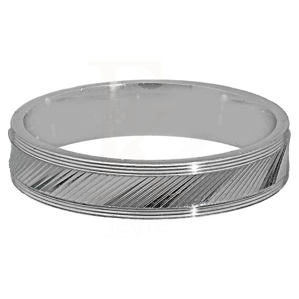 Italian Silver 925 Wedding Band Ring - Fkjrnsl2979 7.00 (Us) / 4.540 Grams Rings