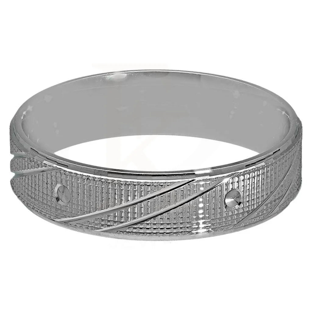Italian Silver 925 Wedding Band Ring - Fkjrnsl2982 8.00 (Us) / 4.660 Grams Rings