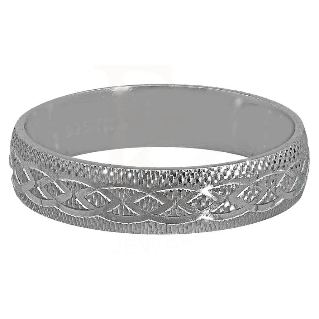 Italian Silver 925 Wedding Band Ring - Fkjrnsl2983 7.00 (Us) / 3.600 Grams Rings