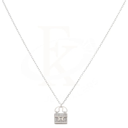 Sterling Silver 925 Zircon Embeded Mini Bag Necklace - Fkjnklsl5889 Necklaces