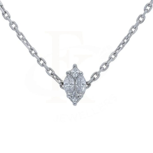 Swarovski Zirconia Marquise Necklace In 925 Silver - Fkjnkl1943 Necklaces