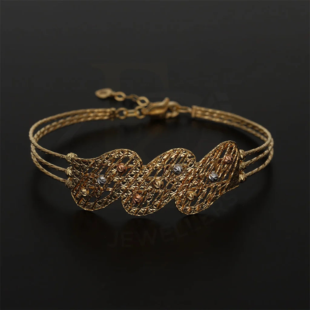 Tri Tone Gold Bracelet 18Kt - Fkjbrl18K5193 Bracelets