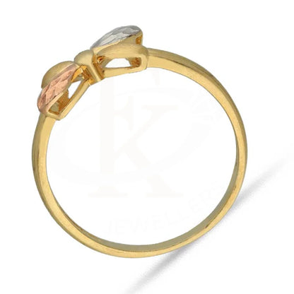 Tri Tone Gold Butterfly Ring 18Kt - Fkjrn18K3852 Rings