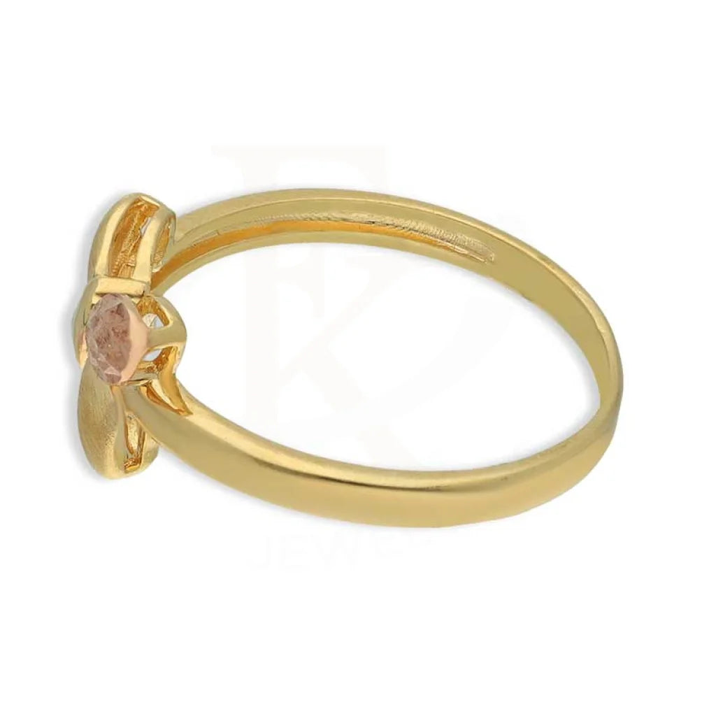 Tri Tone Gold Butterfly Ring 18Kt - Fkjrn18K3852 Rings