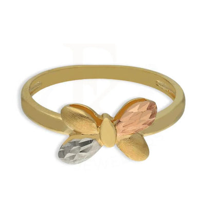 Tri Tone Gold Butterfly Ring 18Kt - Fkjrn18K3852 Rings