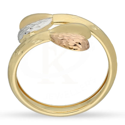 Tri Tone Gold Hearts Ring 18Kt - Fkjrn18K5184 Rings