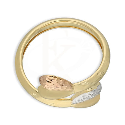 Tri Tone Gold Hearts Ring 18Kt - Fkjrn18K5184 Rings