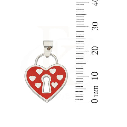 White Gold Heart Shaped Pendant 18Kt - Fkjpnd18K5222 Pendants